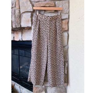 J.Crew Silk Leopard Print Pants Size 00